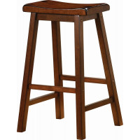 Coaster Furniture 180079 Wooden Bar Stools Chestnut (Set of 2)